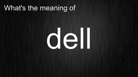 How to pronounce Dell inspiron .